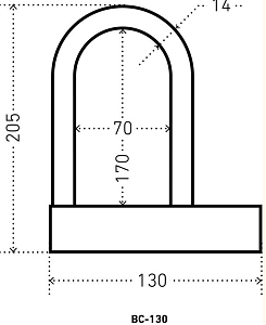 Аллюр Замок навесной ВС-130 #223879